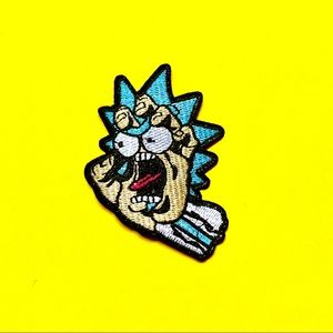 Santa Cruz Rick and morty hand iron On patch